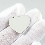 Heart Pendant Necklace with Personalized Engraving