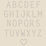 Stainless Steel Large Initial Necklace Family Gift