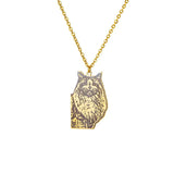 Pet Portrait Necklace For Women Stainless Steel Pendant Necklaces