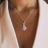 Pet Portrait Necklace For Women Stainless Steel Pendant Necklaces