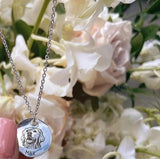 Pet Portrait Necklace For Women Stainless Steel Pendant Necklaces