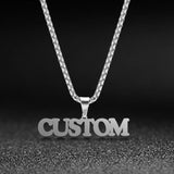Sipuris Custom Name Necklace Box Chain Nameplate Pendant