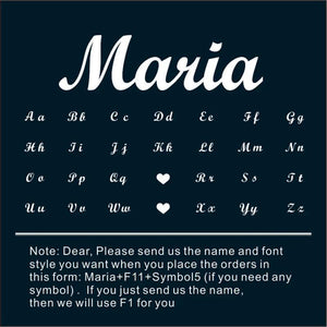 Name Necklace Personalized Pendant Stainless Steel Letter Necklace