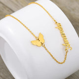 Custom Butterfly Necklace Stainless Steel Choker Pendant