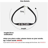Personalized Name Necklace Crystal Letter Queen Choker Birthday Gift