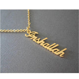 Personalized Vertical Name Necklace Silver Choker