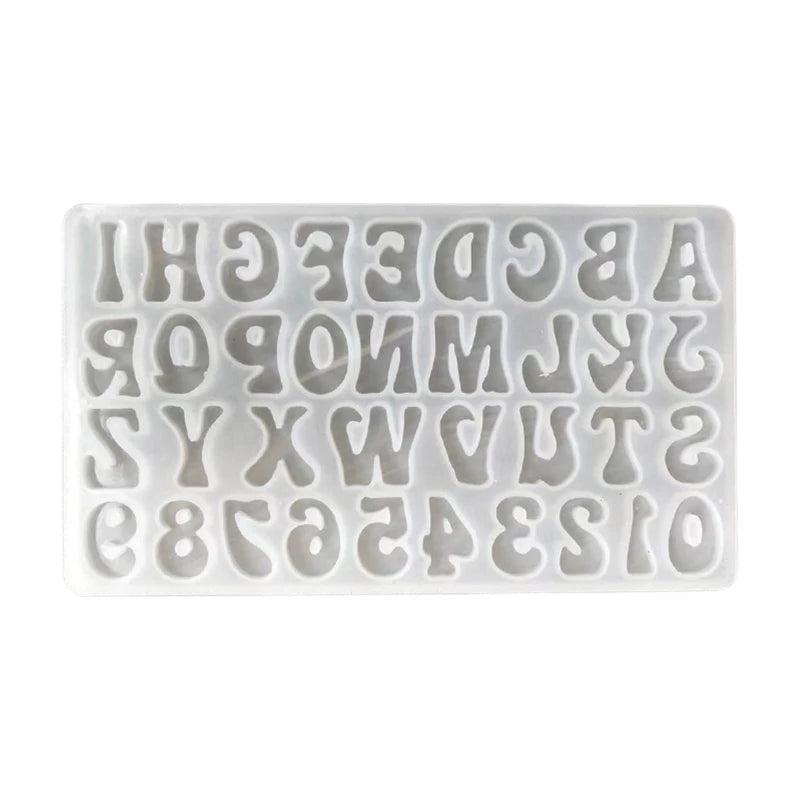 Alphabet Resin Silicone Mold DIY Epoxy Ornaments Jewelry Making