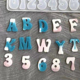 Alphabet Resin Silicone Mold DIY Epoxy Ornaments Jewelry Making