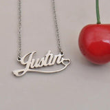 Personalized Heart Name Necklace With Ribbon