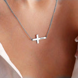 Personalized Stainless Steel Cross Name Pendant Necklace