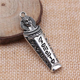 6pcs Egyptian Pharaoh Charm Pendants 49x15mm for Jewelry Making