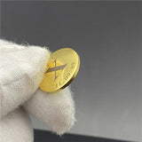Round Letter Initials Name Necklace Stainless Steel Jewelry