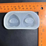 Quicksand Resin Shaker Strawberry Silicone Mold for DIY Crafts Keychain Decor