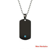 V.Ya Dog Tag Military Army Cards Jewelry Laser Name Engraved Logo For Men Women