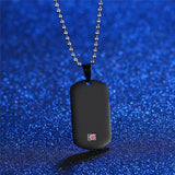 V.Ya Dog Tag Military Army Cards Jewelry Laser Name Engraved Logo For Men Women