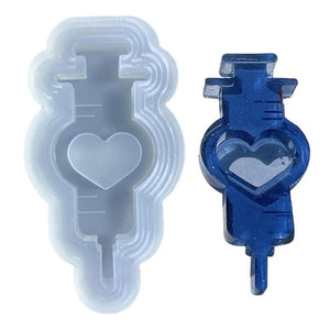Resin Shaker Mold Silicone Epoxy Quicksand Mold for Pendant Charms