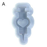 Resin Shaker Mold Silicone Epoxy Quicksand Mold for Pendant Charms