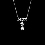Custom Dog Paw Pendant Necklace for Mom, Personalized Stainless Steel Jewelry