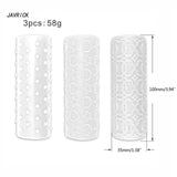 3Pcs Clay Texture Rollers Hand Pattern Rollers for Clay Earrings