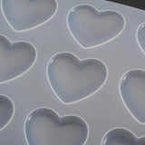 9 Cavity Silicone Mold Heart DIY Mirror Crystal Epoxy Resin Mold