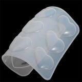 9 Cavity Silicone Mold Heart DIY Mirror Crystal Epoxy Resin Mold