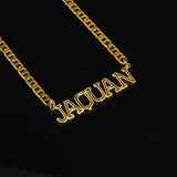 Personalized Name Necklaces Stainless Steel Hollow Letter Necklaces