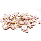 30pcs Mixed Cartoon Enamel Charms for DIY Jewelry Making