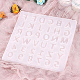 Silicone Mold Letters Numbers for Keychain Jewelry Making