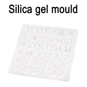 Silicone Mold Letters Numbers for Keychain Jewelry Making