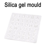 Silicone Mold Letters Numbers for Keychain Jewelry Making