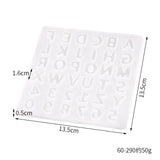 Silicone Mold Letters Numbers for Keychain Jewelry Making