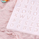 Silicone Mold Letters Numbers for Keychain Jewelry Making