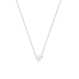 Engrave Heart-shaped Stainless Steel Pendant Necklace