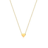 Engrave Heart-shaped Stainless Steel Pendant Necklace