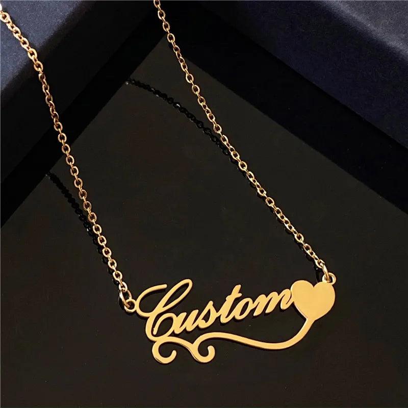 Customized Stainless Steel Name Necklace Choker