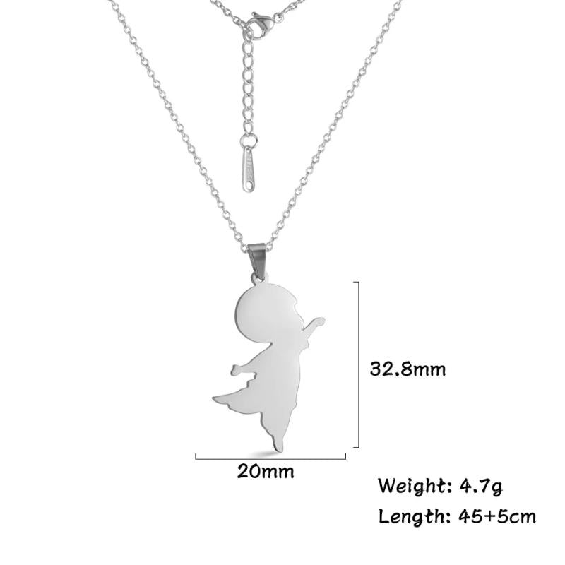 Fishhook Boy Girl Necklace Personalized Name Chain Gift