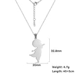 Fishhook Boy Girl Necklace Personalized Name Chain Gift