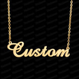 Personalized Stainless Steel Name Couple Necklace Infinity Pendant Jewelry