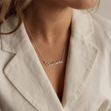 Birthstone Cross Necklace Stainless Steel Personalized Gift