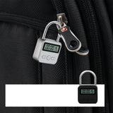 Metal Timer Lock LCD Display Electronic Time 99 Hours USB Rechargeable Padlock