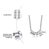 Personalized Name Beads Necklace for Men with Family Names Engraving