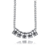 Personalized Name Beads Necklace for Men with Family Names Engraving