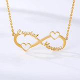 Personalized Name Necklace for Women Stainless Steel Charm Jewelry
