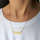 Custom Name Necklace Personalized Font Pendant Stainless Steel Jewelry