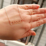 Custom Name Necklace Personalized Font Pendant Stainless Steel Jewelry