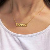 Custom Name Necklace Personalized Font Pendant Stainless Steel Jewelry