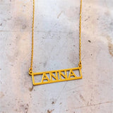 Custom Name Necklace Personalized Font Pendant Stainless Steel Jewelry