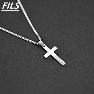Stainless Steel Cross Name Necklace Pendant Choker Jewelry Gift