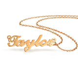 Personalized Name Necklace Stainless Steel Choker Pendant