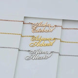 Personalised Two Names Love Heart Necklace for Women Couple